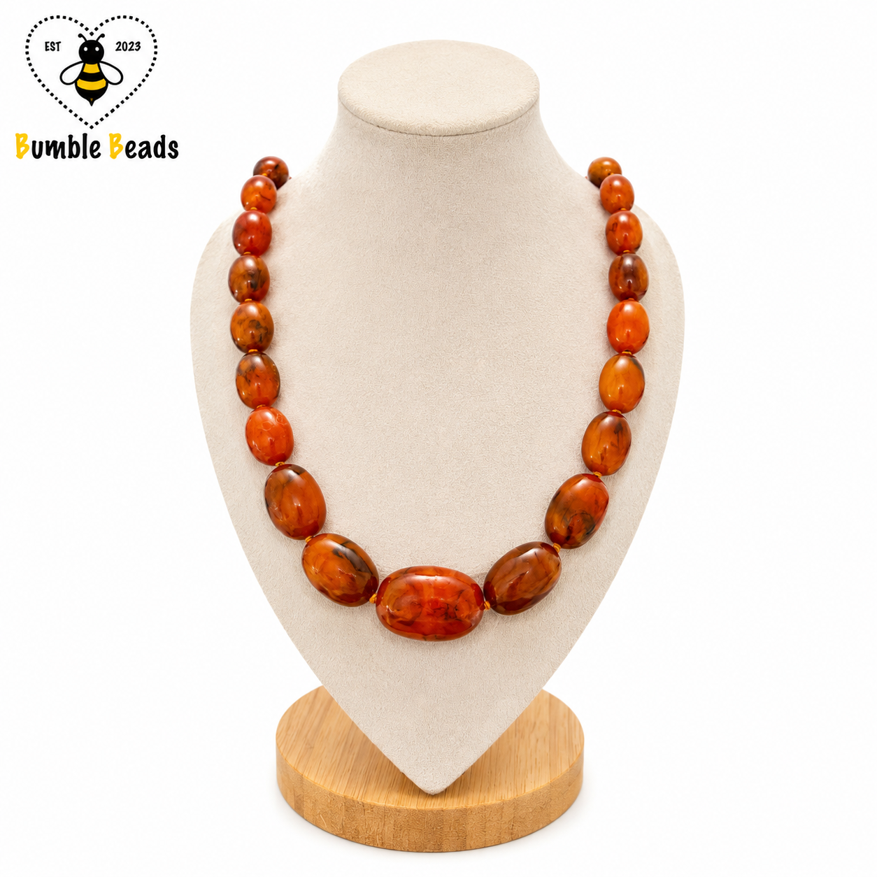 Antique Natural Butterscotch Cognac Baltic Amber Graduated Necklace – 72g, 30 Inches from 1920’s - 1930’s